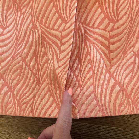 NWT Calvin Klein Women’s Plus 24W Pencil‎ Skirt Peach Fan Embroidered Design - Picture 15 of 15